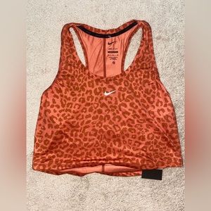 Nike orange cheetah tank top
